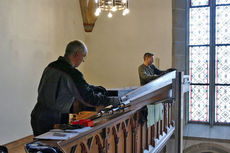 Abbau und Verkleidung der "Lötzerich Orgel" in Sankt Crescentius (Foto:Karl-Franz Thiede)